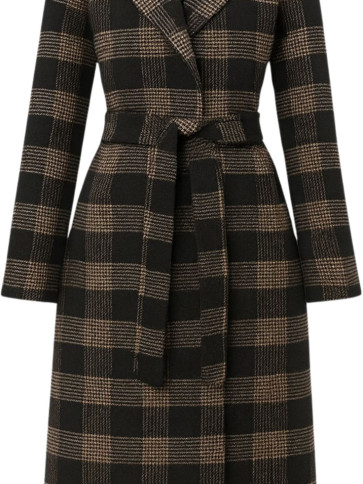 Пальто/Клітина чорний/білий