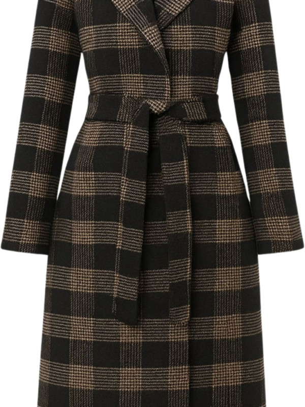 Пальто/Клітина чорний/білий 252TP2080