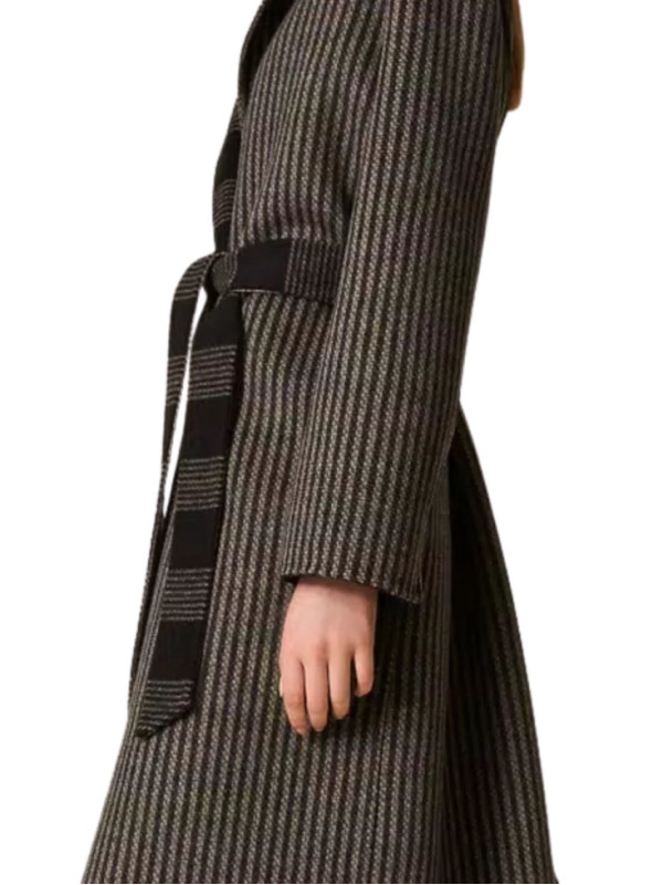 Пальто/Клітина чорний/білий 252TP2080