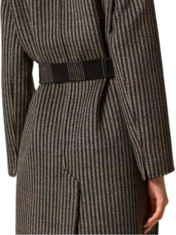 Пальто/Клітина чорний/білий 252TP2080