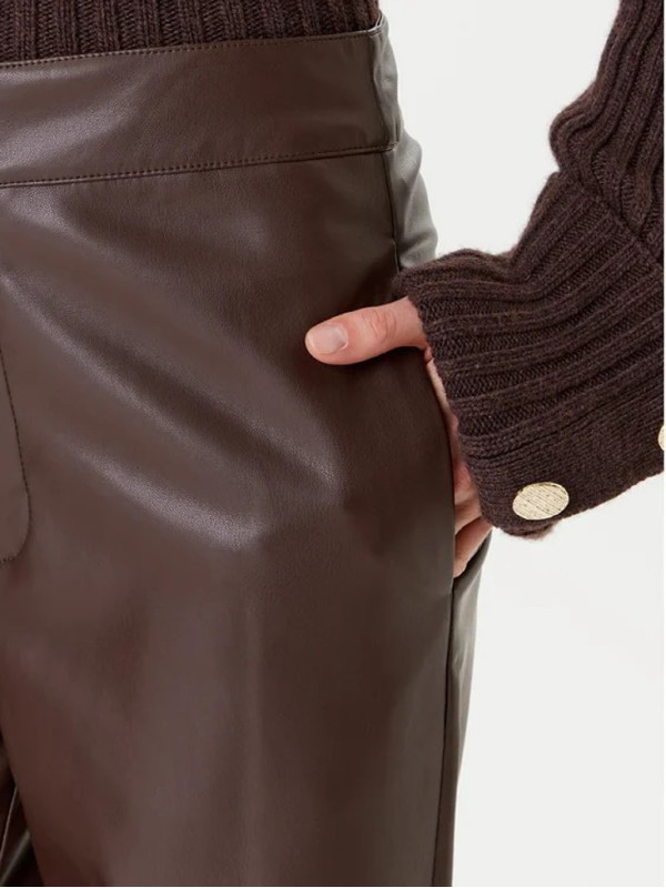 Штани під шкіру/Кава 252TP2091