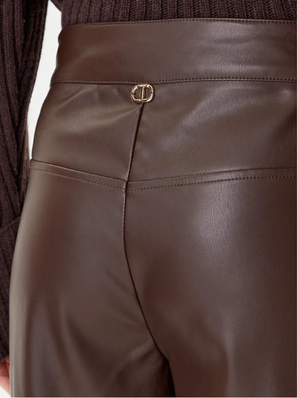 Штани під шкіру/Кава 252TP2091