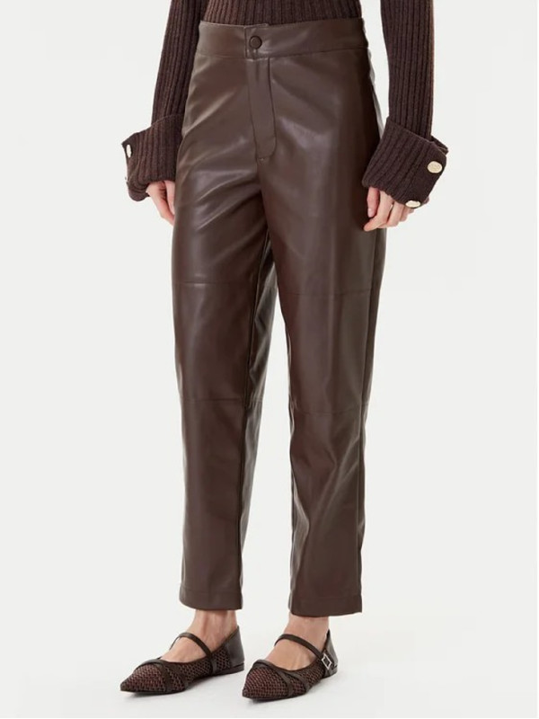 Штани під шкіру/Кава 252TP2091