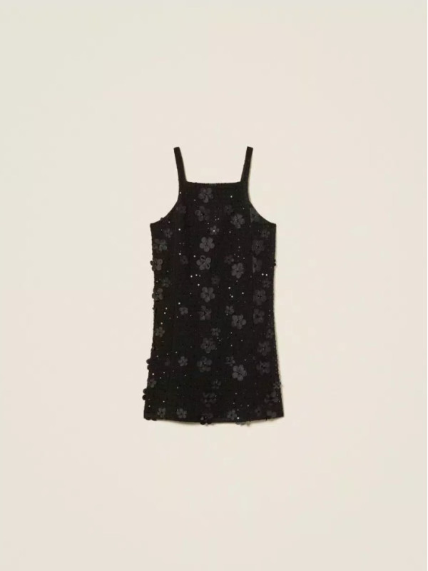 Сарафан/Букле чорні квіти 252TP2142