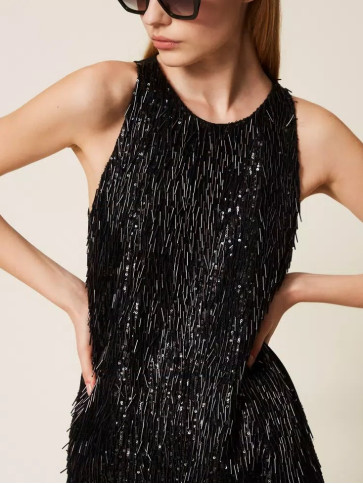 Сукня з блистками/Чорний