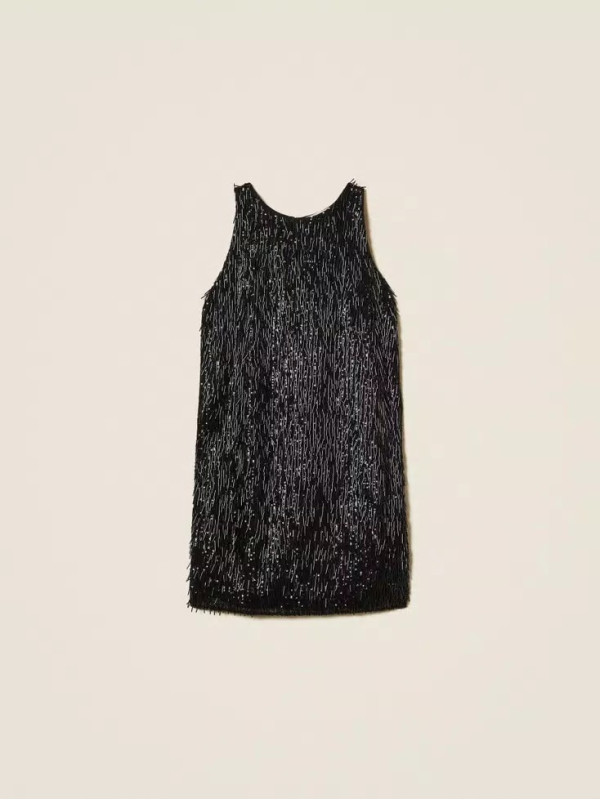 Сукня з блистками/Чорний 252TP2370