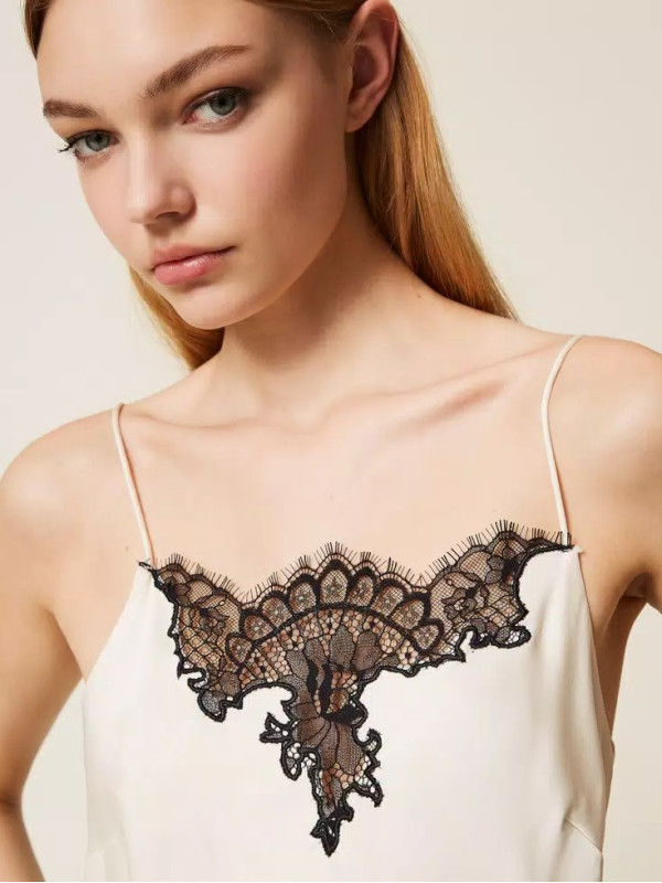 Топ/Перламутр / чорний 252TP2391