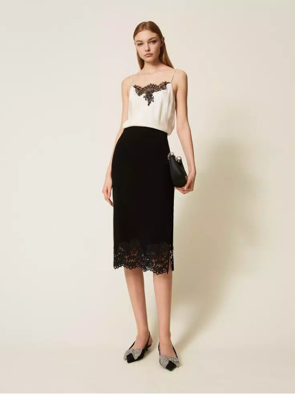 Топ/Перламутр / чорний 252TP2391