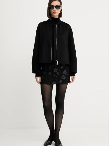 Спідниця/Букле чорні квіти