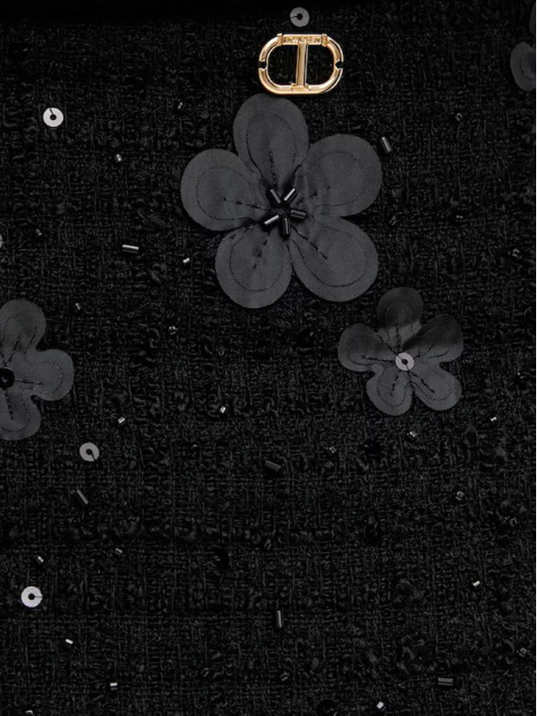 Спідниця/Букле чорні квіти 252TP2401