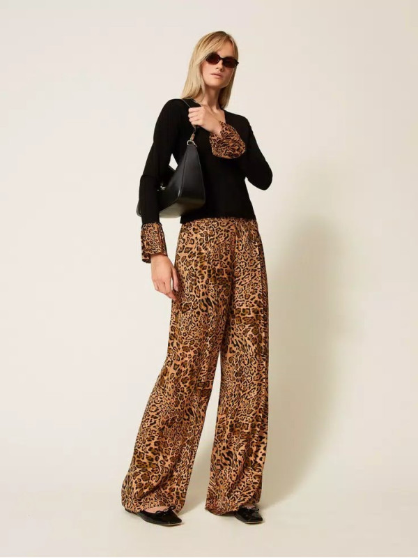 Жаккардові штани/Тваринний принт 252TP2474