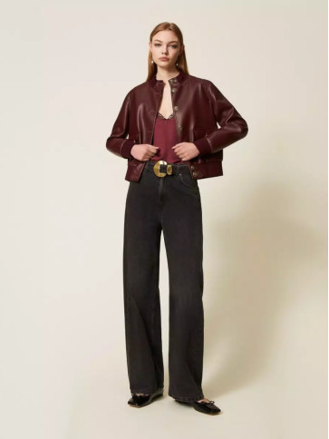 Атласний топ/Винний