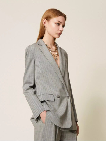 Піджак блейзер/Сіра смужка