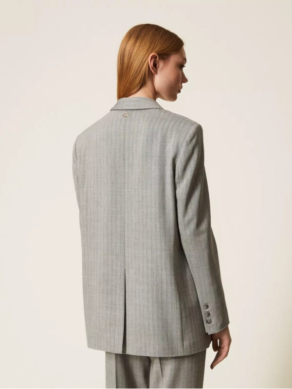 Піджак блейзер/Сіра смужка 252TP2630