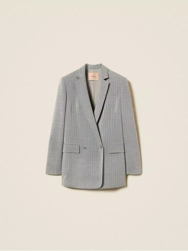 Піджак блейзер/Сіра смужка 252TP2630