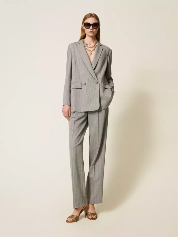 Піджак блейзер/Сіра смужка 252TP2630
