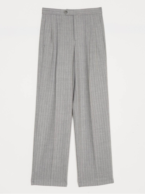 Штани вільного кроя/Сіра смужка 252TP2632