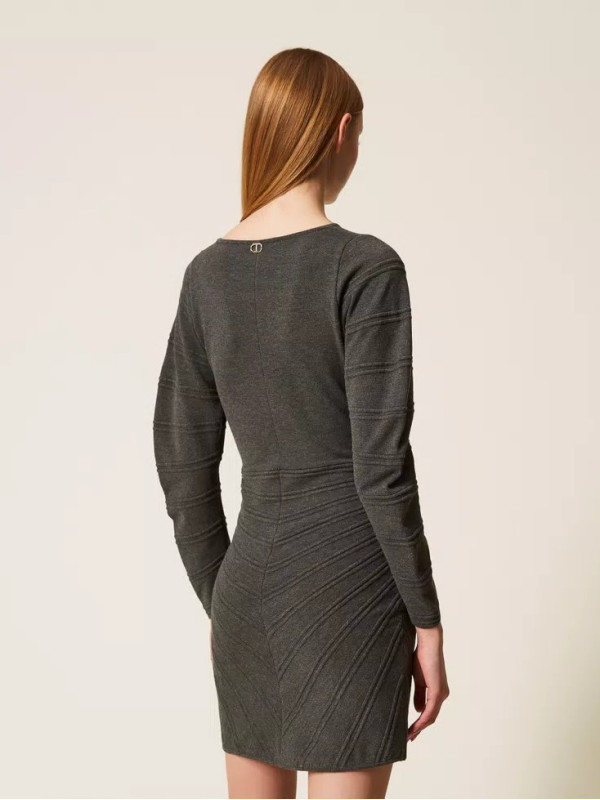 Сукня коротка/Меланж сірий 252TP3133