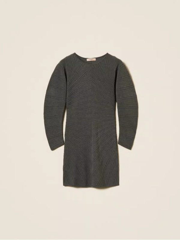 Сукня коротка/Меланж сірий 252TP3133