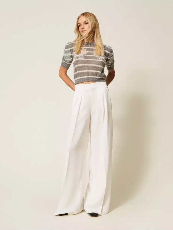 Светр з мохеру/Смугастий меланж 252TP3251