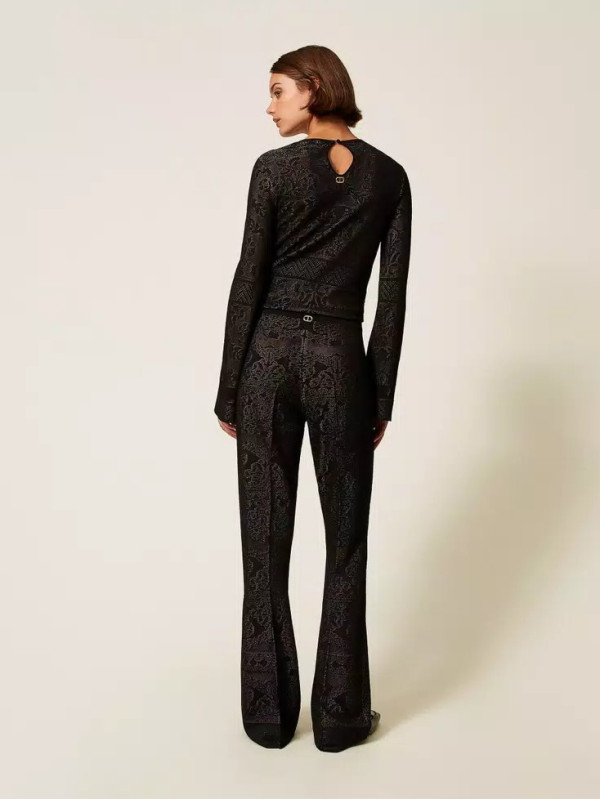 Штани ажурні/Чорний 252TP3383