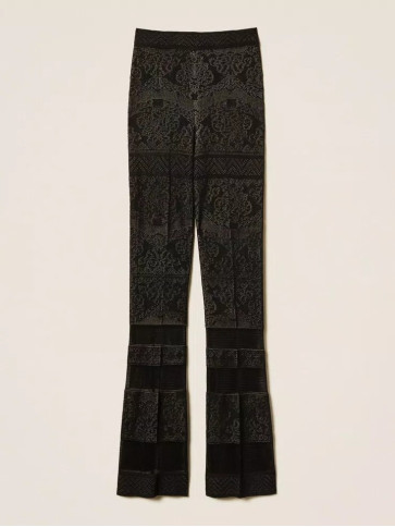 Штани ажурні/Чорний