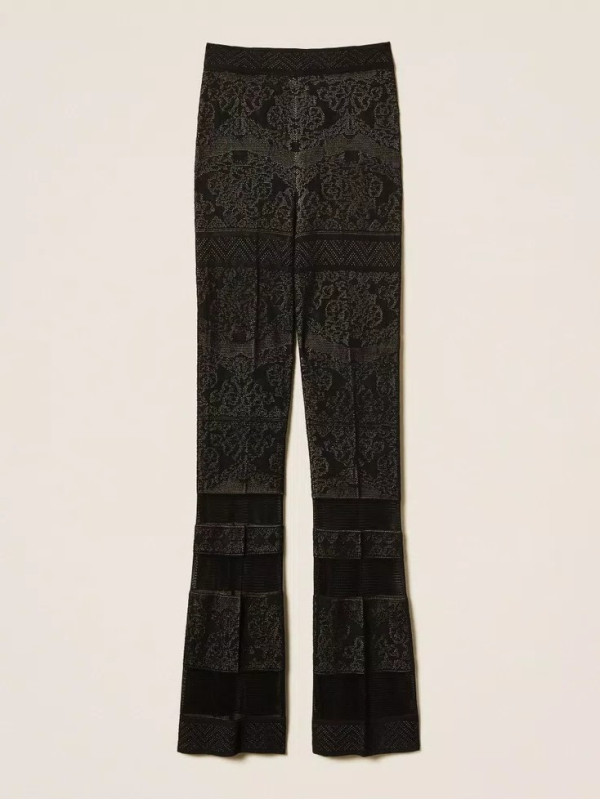 Штани ажурні/Чорний