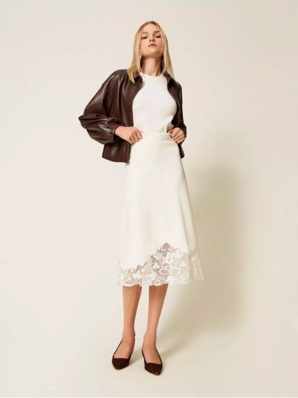 В'язана спідниця/Сніжний 252TP3407