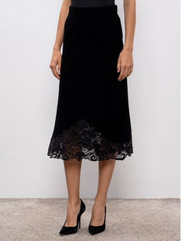 В'язана спідниця/Чорний