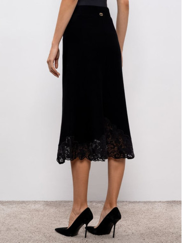 В'язана спідниця/Чорний