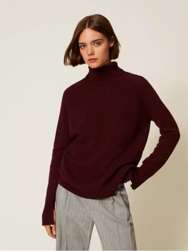 Максі - светр/Винний 252TP3574