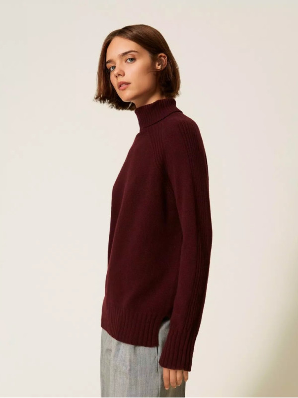 Максі - светр/Винний 252TP3574