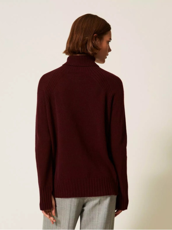 Максі - светр/Винний 252TP3574