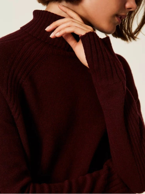 Максі - светр/Винний 252TP3574