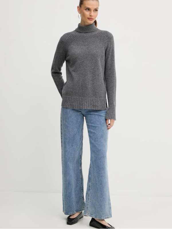 Светр з кашеміром/Сірий меланж 252TP3582