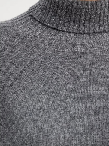 Светр з кашеміром/Сірий меланж
