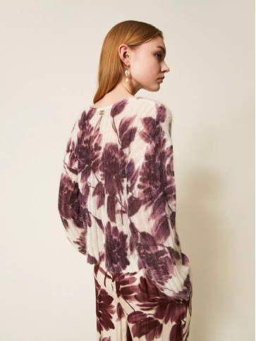 Светр з квітами/Винні жоржини