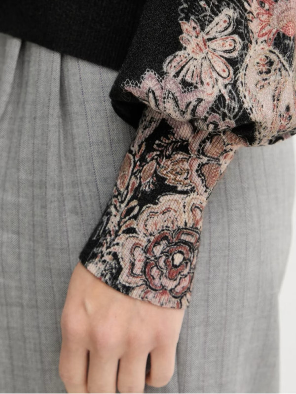 Светр/Чорний / іржавий 252TP3632