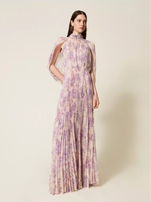 Сукня / Чорна / пурпурова квітка