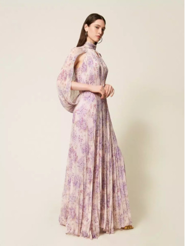 Сукня / Чорна / пурпурова квітка