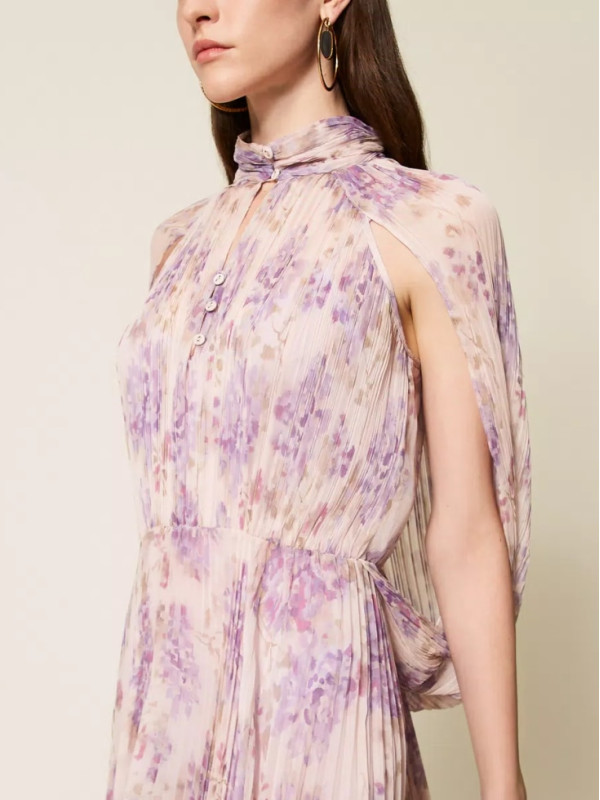 Сукня / Чорна / пурпурова квітка