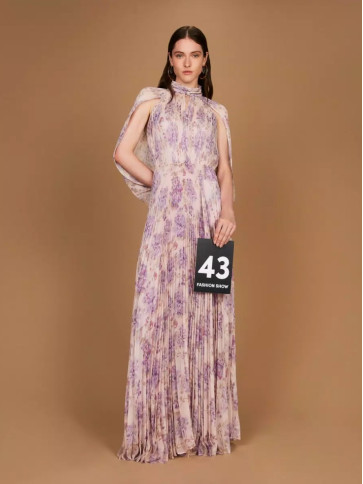 Сукня / Чорна / пурпурова квітка