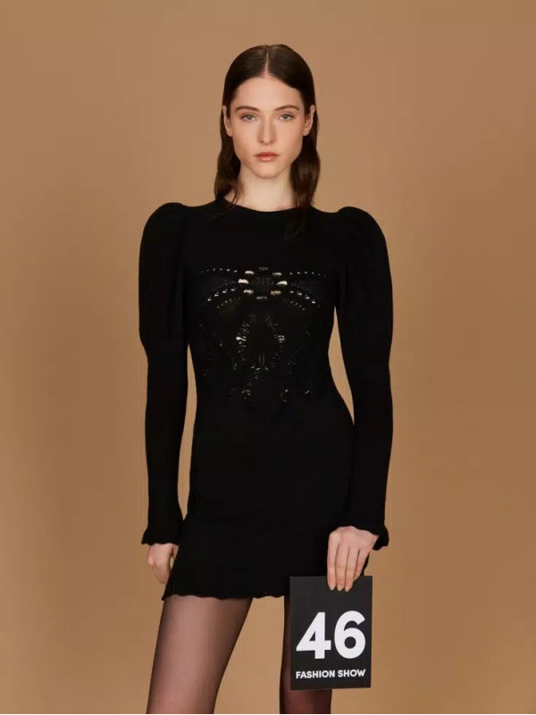 Сукня в'язана/Чорний 252TS3382