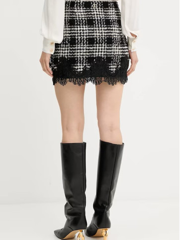 Спідниця/Клітина Чорний/Білий