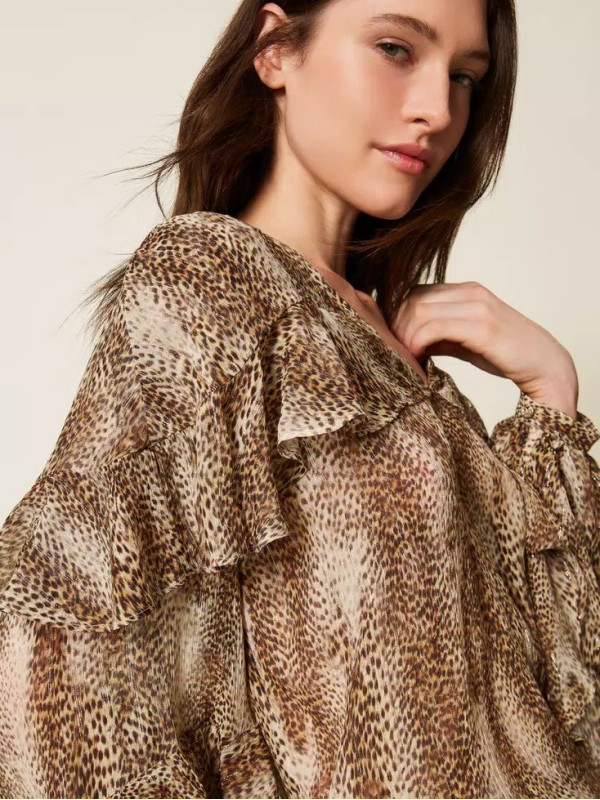 Блуза/Коричнева ящірка 252TT2352