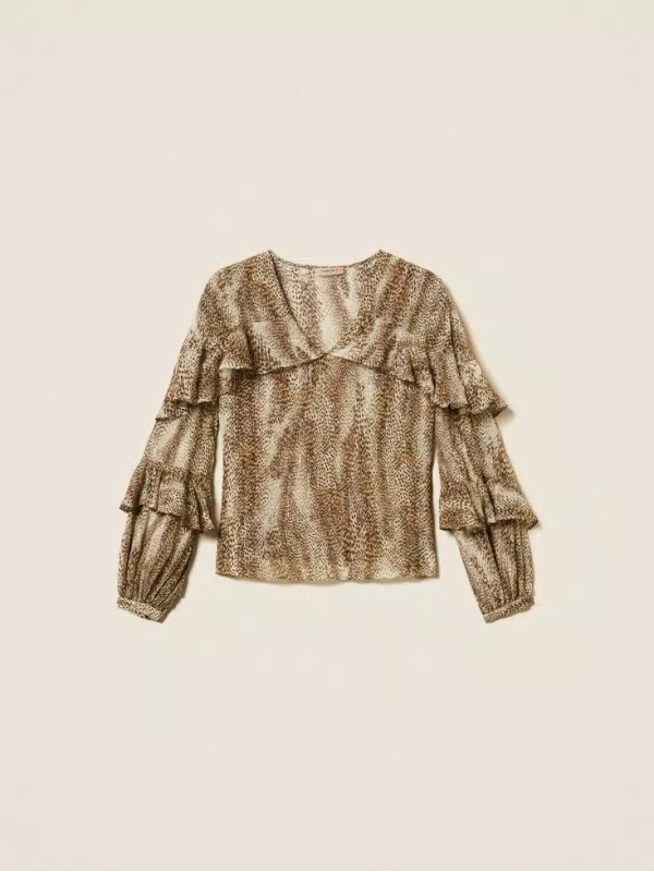 Блуза/Коричнева ящірка 252TT2352