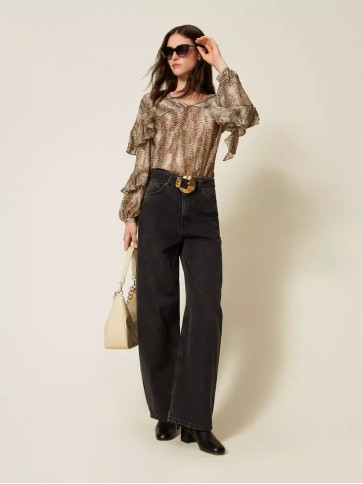 Блуза/Коричнева ящірка