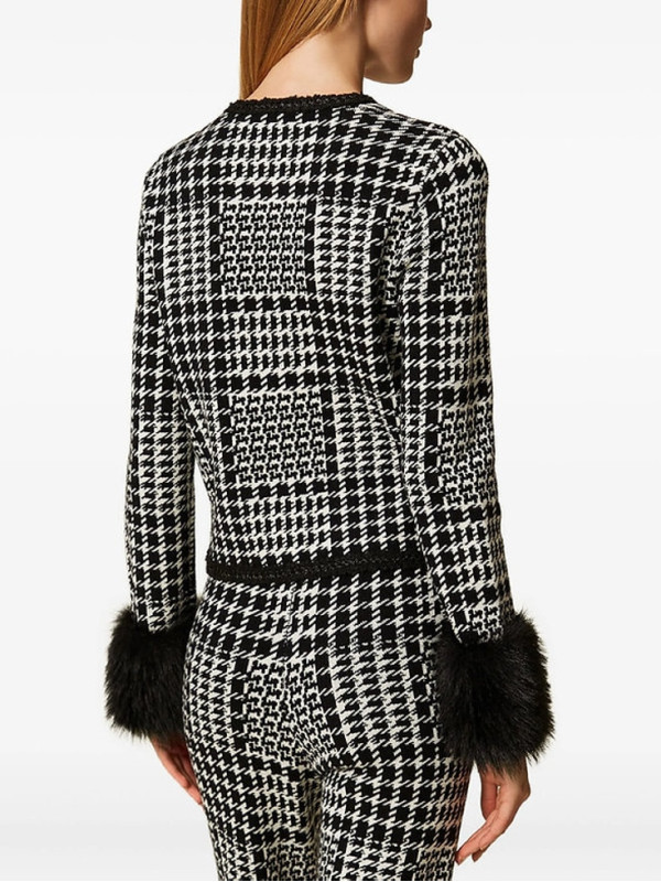 Жакет/Клітина Сніжний/Чорний 252TT3040