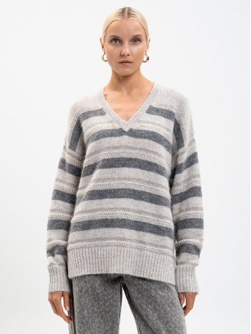 Светр/Середньо сірий меланж