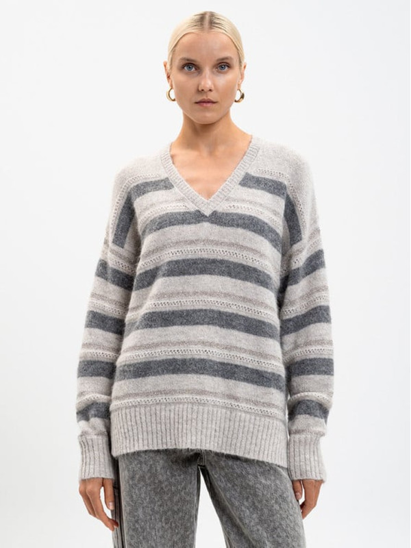 Светр/Середньо сірий меланж 252TT3072